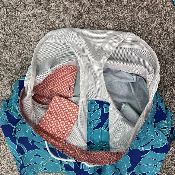 Bonobos Swim Trunks‎ Shorts Mens L Blue Tropical Lined Drawstring - Picture 5 of 11